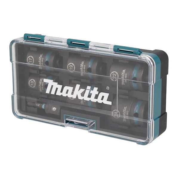 MAKITA - Coffret de 6 douilles MAKITA IMPACT BLACK + Adaptateur HEXA 1/4''E-16592 - large