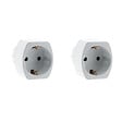 ZENITECH - Lot de 2 adaptateurs Allemagne/France Schuko - Zenitech - vignette