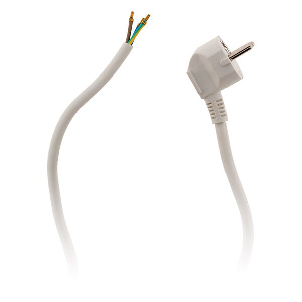 ZENITECH - Lot de 2 cordons d'alimentation + prise 16A - 2m - Blanc - Zenitech - large