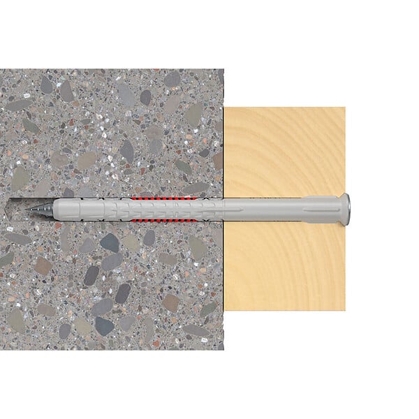 FISCHER - Cheville rallongée DuoXpand 10x120 avec vis à tête fraisée en acier électrozingué FISCHER 562157 Boîte de 50 - large
