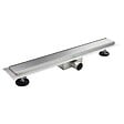 SANIVERRE - DALA Caniveau de douche Italienne inox L.110 cm avec siphon anti-odeurs + filtre, drainage performant - vignette