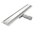 SANIVERRE - DALA Caniveau de douche Italienne inox L.110 cm avec siphon anti-odeurs + filtre, drainage performant - vignette