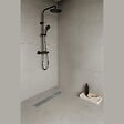 SANIVERRE - DALA Caniveau de douche Italienne inox L.110 cm avec siphon anti-odeurs + filtre, drainage performant - vignette