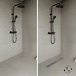 SANIVERRE - CELO Caniveau de douche 2en1 à encastrer L.90 cm, à carreler ou inox, drainage 36L/min, hauteur réglable - vignette