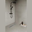 SANIVERRE - HOXY Caniveau douche à l’italienne motif en pointillé L.70 cm avec siphon anti-odeurs + filtre - vignette
