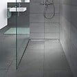 SANIVERRE - HOXY Caniveau douche à l’italienne motif en pointillé L.70 cm avec siphon anti-odeurs + filtre - vignette
