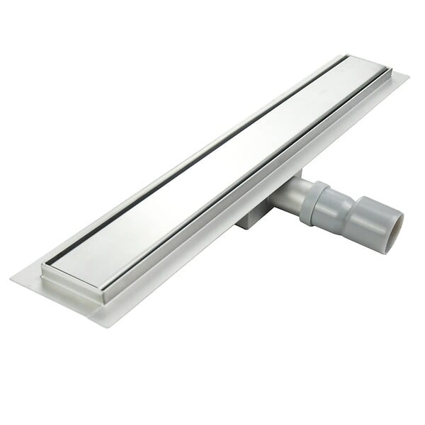 SANIVERRE - DALA Caniveau de douche Italienne inox L.60 cm avec siphon anti-odeurs + filtre, drainage performant - large