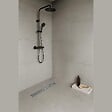 SANIVERRE - GUMI Caniveau de douche à l'Italienne motif bulle L.60 cm acier inoxydable, siphon anti-odeurs à débit élevé - vignette