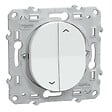 SCHNEIDER ELECTRIC - Interrupteur volet roulant 2 boutons 6A Blanc - Ovalis - Schneider - vignette