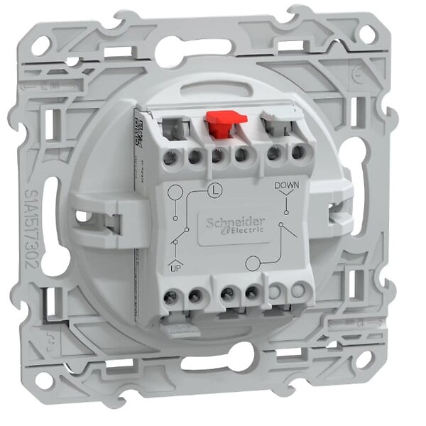 SCHNEIDER ELECTRIC - Interrupteur volet roulant 2 boutons 6A Blanc - Ovalis - Schneider - large