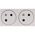 PROTEC - Prise double affleurante 16A - Blanc - FORTYfive - Protec - vignette