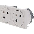 PROTEC - Prise double affleurante 16A - Blanc - FORTYfive - Protec - vignette