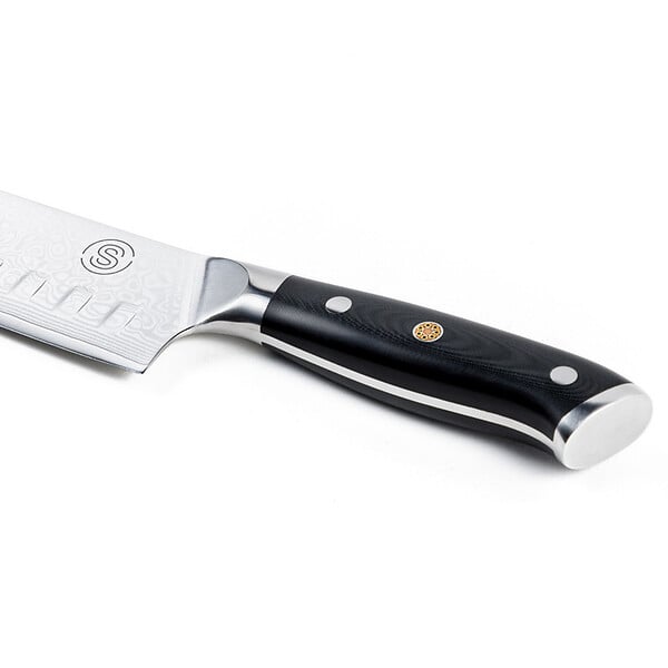 SOMAGIC - Couteau SANTOKU 7 pouces, Gamme Signature - large