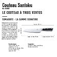 SOMAGIC - Couteau SANTOKU 7 pouces, Gamme Signature - vignette