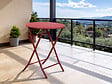 HESPERIDE - Table de jardin ronde Greensboro Ø 60 cm Groseille - Hespéride - vignette