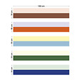 99DECO - Contremarches PVC pour escalier - multicouleur - Lot de 5 (18x100 cm) - vignette