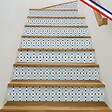 99DECO - Contremarches PVC pour escalier - bleu - Lot de 5 (15x100 cm) - vignette