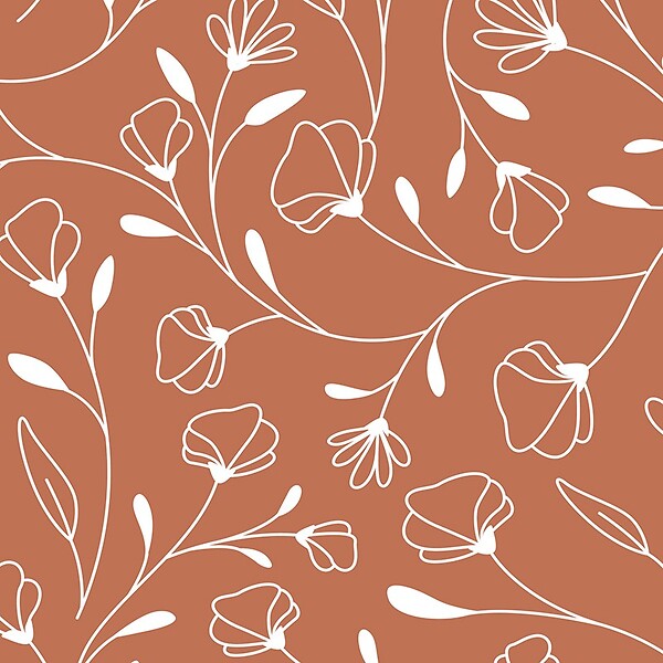 99DECO - Contremarches PVC pour escalier - floral rouge - Lot de 5 (18x100 cm) - large
