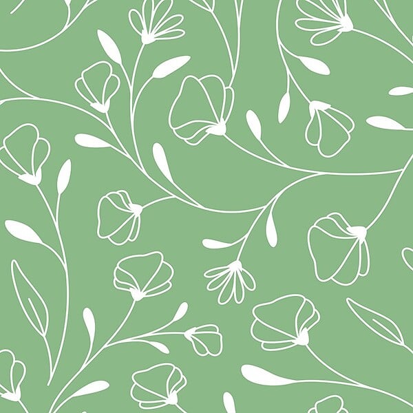 99DECO - Contremarches PVC pour escalier - floral vert - Lot de 5 (15x100 cm) - large