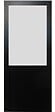 GD MENUISERIES - Porte Coulissante Athena Noir Vitrée H204 x L83 cm, Rail Alu - vignette