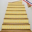 99DECO - Contremarches PVC pour escalier - jaune - Lot de 5 (18x100 cm) - vignette