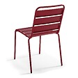 OVIALA - Chaise de jardin en métal pourpre - Palavas - vignette
