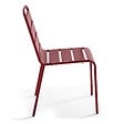 OVIALA - Chaise de jardin en métal pourpre - Palavas - vignette