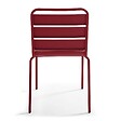 OVIALA - Chaise de jardin en métal pourpre - Palavas - vignette
