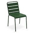 OVIALA - Chaise de jardin en métal vert forêt - Palavas - vignette
