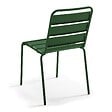 OVIALA - Chaise de jardin en métal vert forêt - Palavas - vignette
