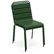 OVIALA - Chaise de jardin en métal vert forêt - Palavas - vignette