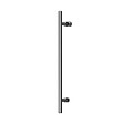 KASSANDRA - Paroi de douche fixe + Porte coulissante URBAN 124-127 cm - vignette