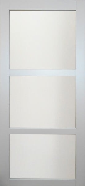 GD MENUISERIES - Porte Coulissante Greyria Gris Clair Vitrée H204 x L73 cm - large