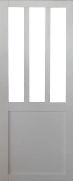 GD MENUISERIES - Porte Coulissante Atelier Blanc H204 x L93 cm - large