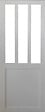 GD MENUISERIES - Porte Coulissante Atelier Blanc H204 x L93 cm - vignette