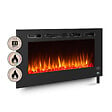 BALDERIA - Cheminée électrique BALDERIA Fiamma 40 - Cheminée encastrable - noir - vignette