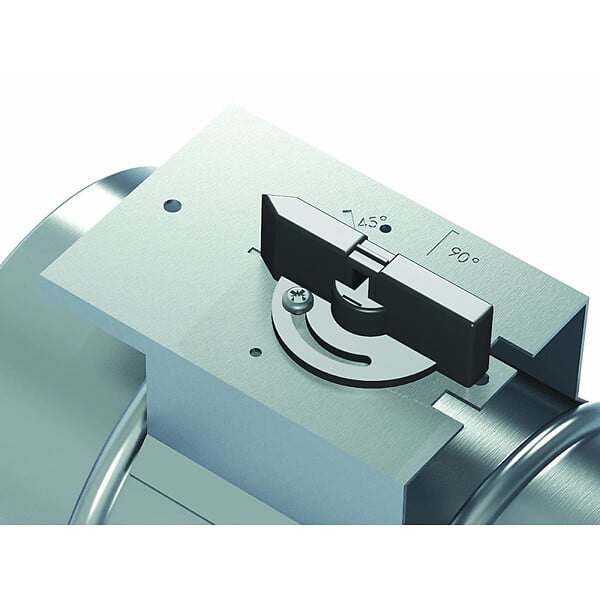 ANJOS - Registre équilibrage VMC à clapet motorisable en acier galvanisé - Diamètre (mm): 315 - large