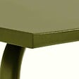 OVIALA - Table de jardin carrée en métal 70 cm 4 places vert kaki - Palavas - vignette