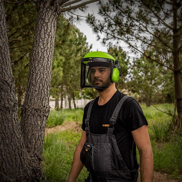 VITO - Casque de protection antibruit + Visière Ventilée Protection faciale et auditive VITO - large