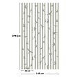 99DECO - Papier peint raccordable - Envolée - Vert - intissé : 150g/m² - 3 lés : 144x270cm - vignette
