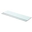 VIDAXL - vidaXL 2x Panneaux d'Etagère Panneau de Rechange de Armoire Paroi à Lattes Salle d'Exposition Maison Magasin Durable Verre Transparent 80x20 cm - vignette