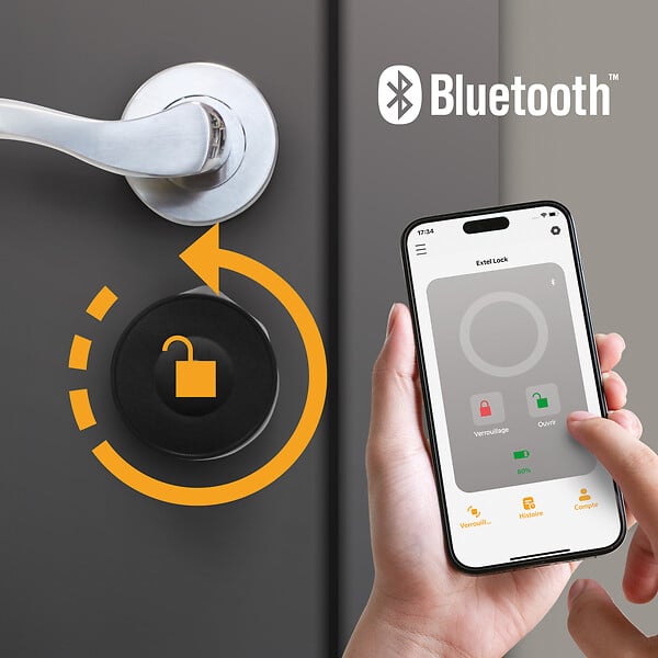 EXTEL - Serrure connectée bluetooth - Lock - Extel - 720100 - large