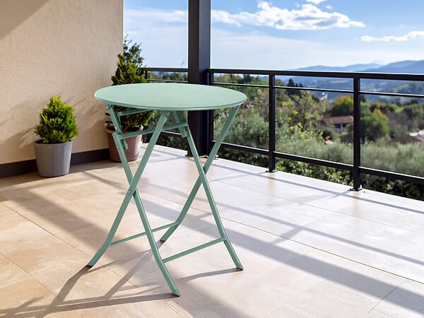 HESPERIDE - Table de jardin ronde Greensboro Ø 60 cm Olive - Hespéride - large