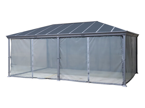 HESPERIDE - Pergola Belize en aluminium et polycarbonate 6 x 3,6 m - Hespéride - large