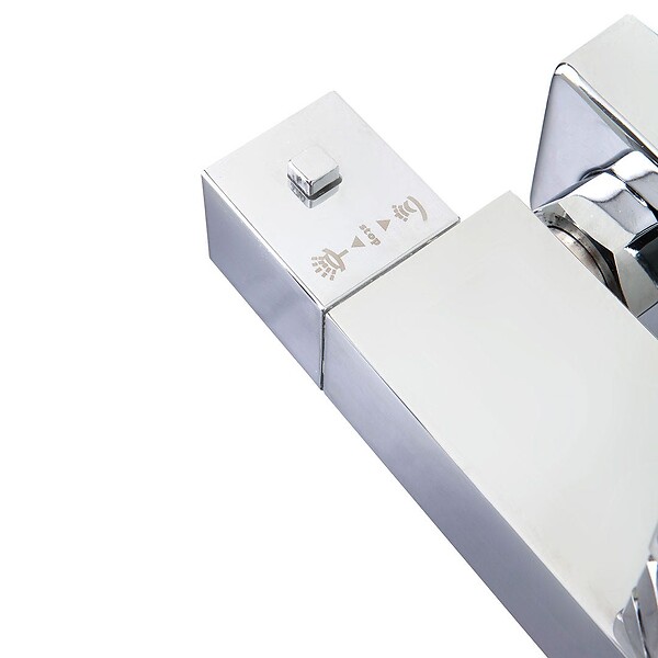 KIAMAMI VALENTINA - Colonne De Douche Thermostatique Carrée Finition Chromée - large