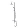 KIAMAMI VALENTINA - Colonne De Douche En Laiton Chromé Avec Douche De Tête Et Douchette À Main - vignette
