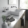KIAMAMI VALENTINA - Porte-Serviettes 60 Cm Noir Mat Acier Inoxydable Fixation Murale  | Violetta - vignette