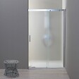 KIAMAMI VALENTINA - Porte De Douche En Niche 120 Cm Paroi Fixe À Droite En Verre Satiné | Dream - vignette