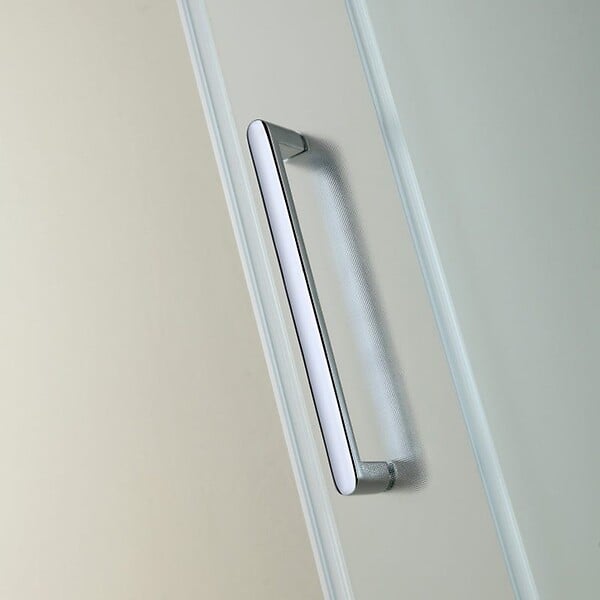 KIAMAMI VALENTINA - Porte De Douche En Niche 120 Cm Paroi Fixe À Droite En Verre Satiné | Dream - large
