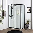 KIAMAMI VALENTINA - Porte De Douche Niche 130 Cm Avec Paroi Fixe 70 Cm Porte Coulissante | City - vignette